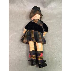 VINTAGE 13 INCH‎ SCOTCH DOLL BISQUE HEAD GERMANY 451 5/0 W COMPOSITION LIMBS